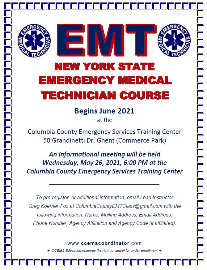 Featured Image for EMT Class Begins June 2021